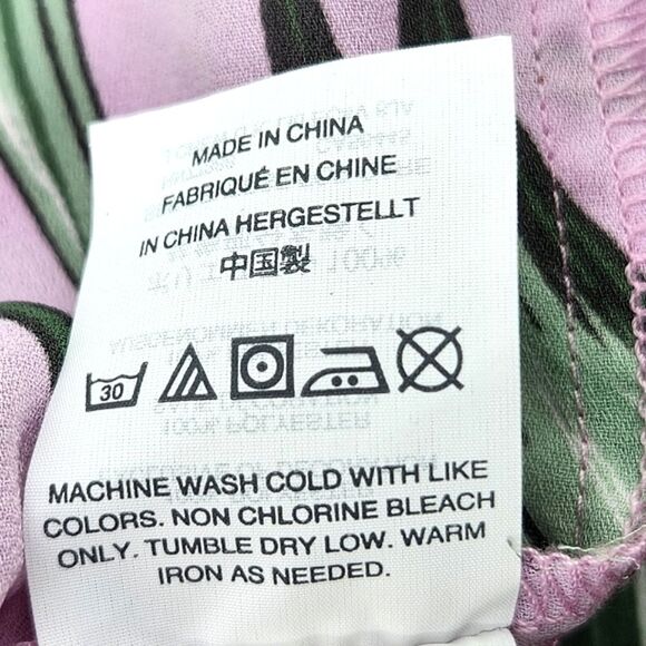 J Crew Off Shoulder Blouse Top Womens Size 0 Tropical Floral Leaf Print Vacay - Picture 8 of 8